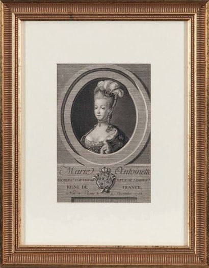 * ÉCOLE FRANÇAISE du XVIIIe siècle Portrait de la jeune Dauphine de France, future...
