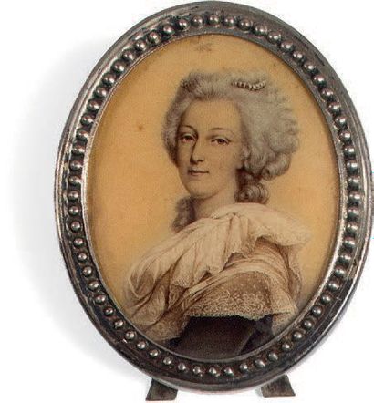 null LOUIS XVII, Dauphin de France
Ensemble comprenant: un portrait miniature en...