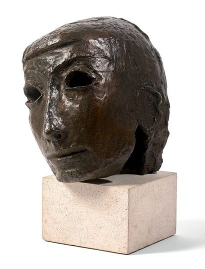 André ARBUS (1902-1969) 
La Toulousaine, portrait de Marguerite
Sculpture en bronze...