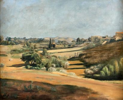 Henri HAYDEN (1883-1970) Paysage au cyprès
Huile sur toile, signée en bas à gauche.
Haut....