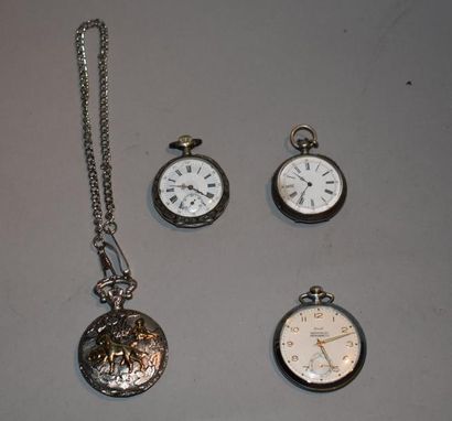 null Deux montres de poche en argent. Poids : 116, 8 g brut. Joint : Deux montres...