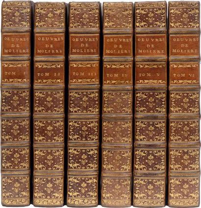 MOLIERE Oeuvres.
Nouvelle édition. Paris, s.n. (Pierre Prault), 1734; 6 vol. in-4...