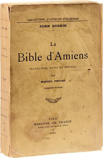 PROUST (M.). - RUSKIN ((J) La bible d'Amiens. Traduction, notes et préface par Marcel...