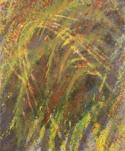 null Stanley William HAYTER (1901-1988) : Composition. Huile sur toile. Haut. 73...