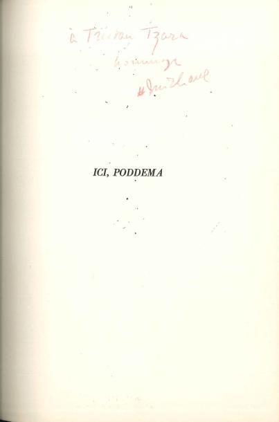 null MICHAUX (H.). Ici, Poddema. Extrait du Livre du Voyageur. Lausanne, H.L. Mermod,...