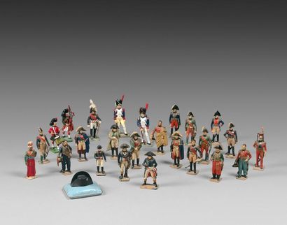 null Soldats de plomb de collection par Vertunni, dix-neuf figurines du Consulat...