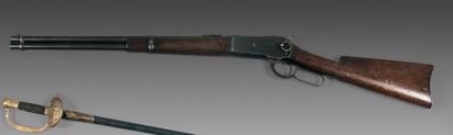 null Carabine Winchester modèle 1886, "PAT. OCT. 14. 1884 - JAN. 20. 1885", calibre...