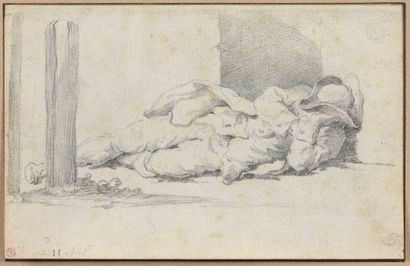 null Ecole française du XVIIIe siècle

Deux études d'homme allongé dormant

Crayon...