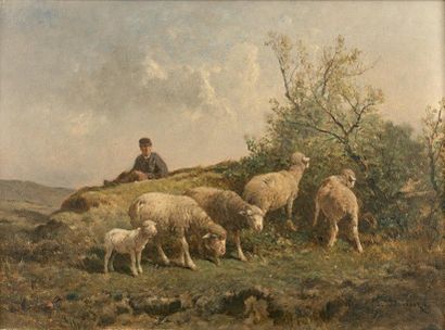 null Félix Saturnin BRISSOT de WARVILLE (1818-1892)

Le pâtre au repos

Peinture...