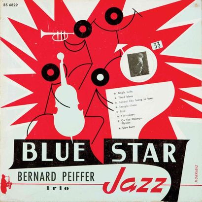 null PEIFFER Bernard. Lot de 5 vinyles : The astounding Bernard Peiffer, Piano et...