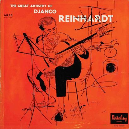 null REINHARDT Django. Lot de 8 vinyles dont le Barclay Original 6830 . E.O. et rééditions....