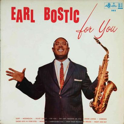 null BOSTIC Earl. Lot de 20 vinyles dont le King 503. E.O. et rééditions. 33T 30...