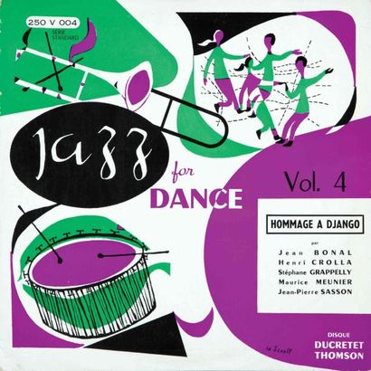 null CROLLA Henri. Lot de 4 vinyl : Le long des rues, Jazz for dance, Bonsoir Chérie,...