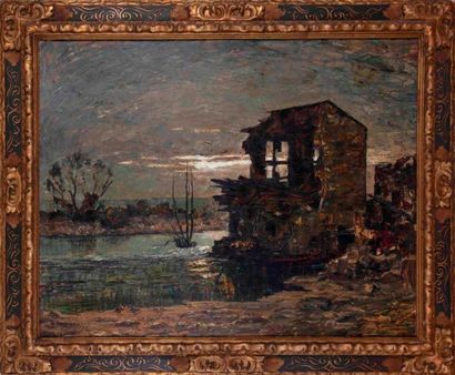 null Joseph Victor COMMUNAL (1876-1962)

La Maison au bord de l'eau

Huile sur carton...