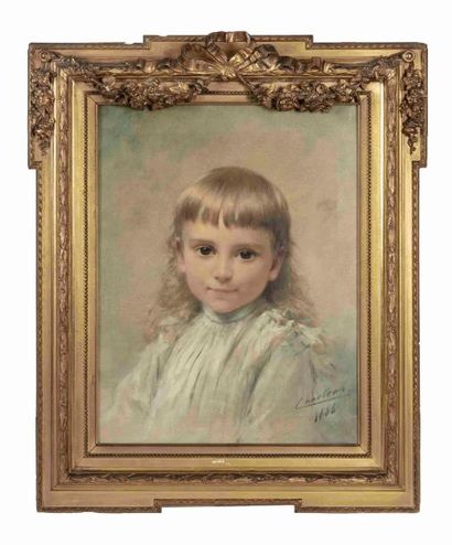 null Théobald CHARTRAN (1849-1907)

Portrait de jeune fille

Huile sur toile signée...