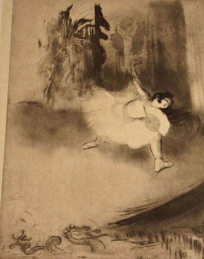 null Louis LEGRAND (1863-1951) : Petite ballerine, Pl. de la Petite classe, 1908....