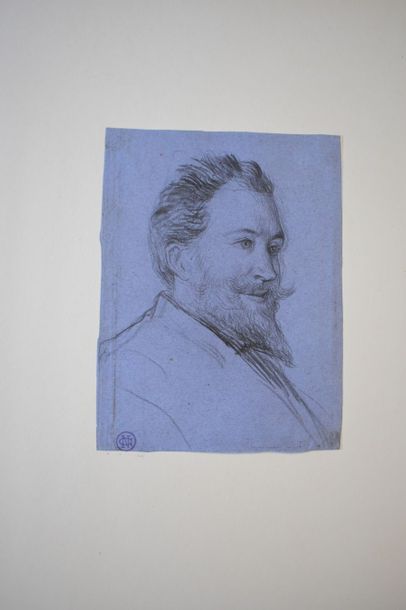 null Maximilien LUCE (1858-1941) : Portrait d’Anatole France, vers 1890. Lithographie...