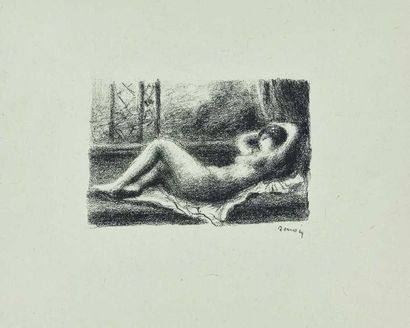 null Auguste RENOIR (1841-1919) : Odalisque, 1904. Lithographie originale. Très belle...