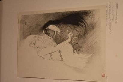 null Henri de TOULOUSE-LAUTREC (1864-1901) : À la Renaissance : Sarah Bernhardt dans...