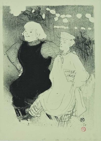 null Henri TOULOUSE-LAUTREC (1864-1901) : Au Moulin Rouge : l’Union Franco-Russe,...