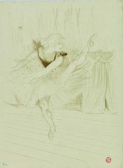 null Henri de TOULOUSE-LAUTREC (1864-1901) : Miss Ida Heath, danseuse anglaise, 1894....