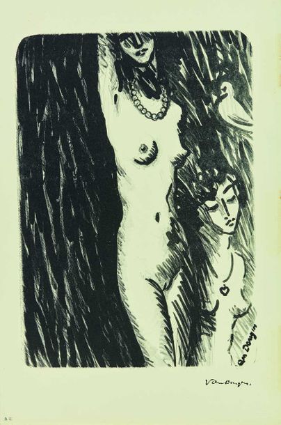 null Kees VAN DONGEN (1877-1968) : Le Torse, 1926. Lithographie originale. Superbe...