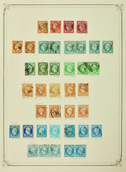 null France. Émissions 1849/1950. Petit lot de timbres neufs et oblitérés. Tous ...