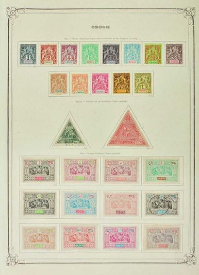 null Colonies françaises. Période 1880/1940. Belle collection de timbres neufs et...