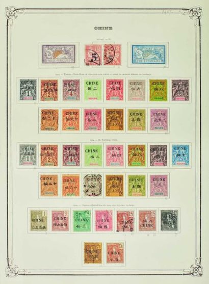 null Colonies françaises. Période 1880/1940. Belle collection de timbres neufs et...