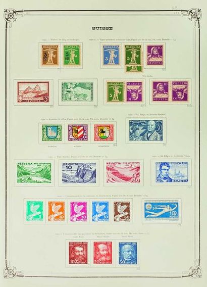 null Europe. Période 1840/1960. Très belle collection de timbres neufs et oblitérés...