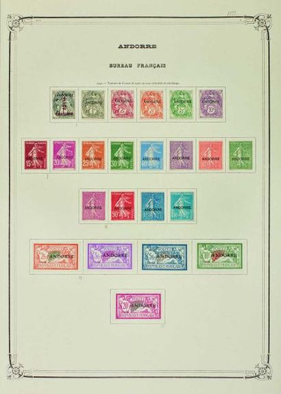 null France - Colonies françaises - Europe. Période 1950/1990. Lot de timbres neufs...