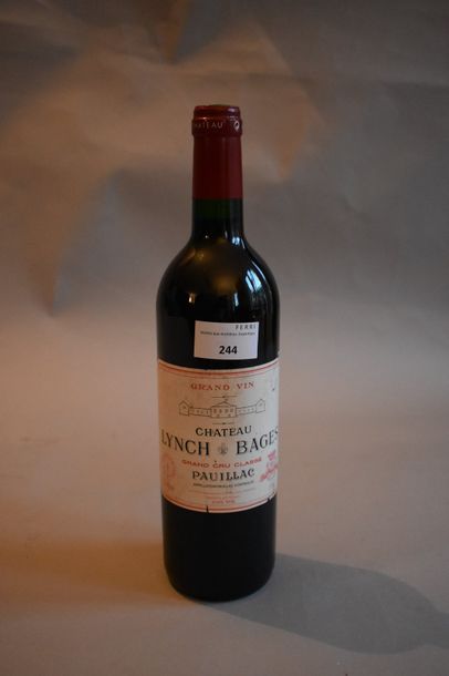 null 1 bouteille Château Lynch Bages, Pauillac rouge 2000 (étiquette abimée)