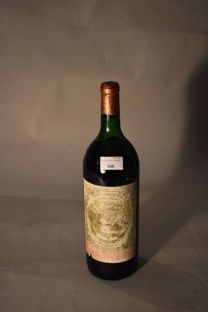 null 1 magnum Château Pichon Longueville, Pauillac rouge 1975 (étiquette salie)