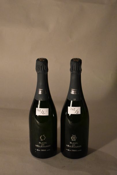 null 2 bouteilles Charles Heidsieck blanc de blanc, Champagne brut 1995.