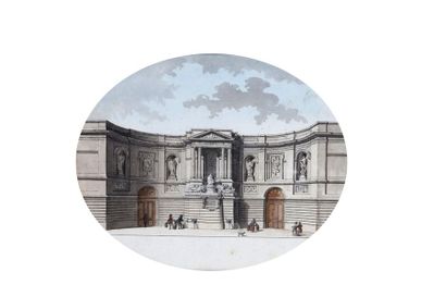 null Jean-Nicolas-Louis DURAND (1760-1834) : L’hôtel de la Monnaie et La Fontaine...