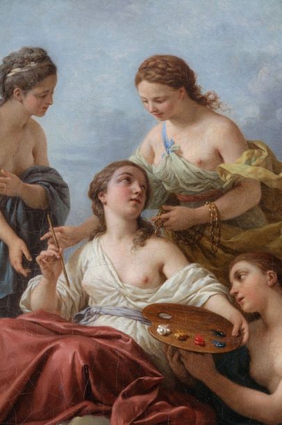  Louis-Jean-François LAGRENÉE dit LAGRENÉE L'AINÉ (1725-1805) 
 La Peinture aimée...