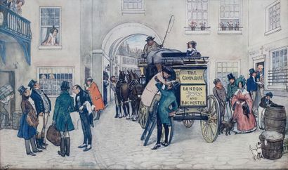 null D'après Albert LUDOVICI Jr (1852-1932) : David Copperfield arrives in London...