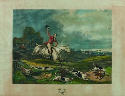 null D'après Francis Calcraft TURNER (1795-1846) : La Chasse au renard - The Fox...
