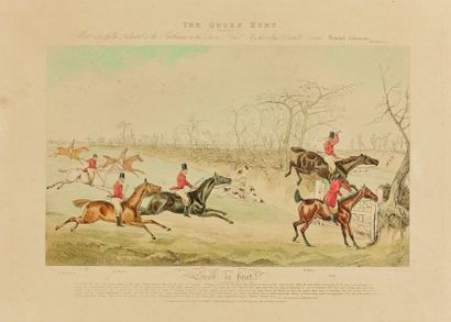 null D'après Henry II ALKEN (1810-1894) : A Hurdle Race, Plate I - III - IV et The...