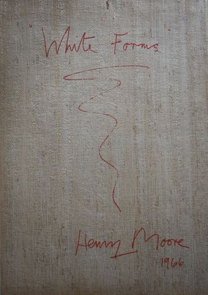 null Henry MOORE (1898–1986). White form, 1966. Lithographie signée et numérotée...