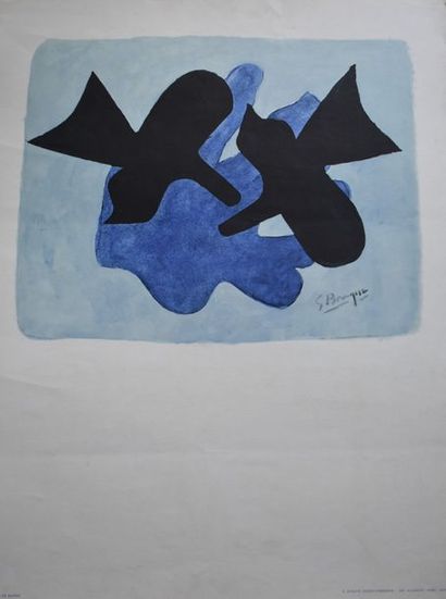 null LOT d’environ 7 lithographies ou reproductions diverses dont Matisse, Braque,...