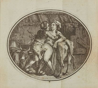 null Contes nouveaux. London, 1781. In-12, basane fauve marbrée, dos lisse orné,...
