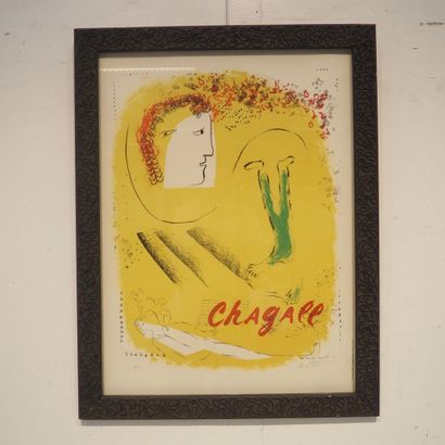  Marc Chagall (1887-1985) / Mourlot / Maeght : Lithographie couleur, hors commerce,... Gazette Drouot