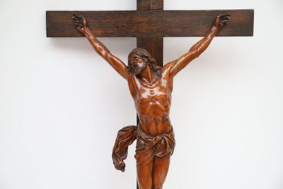 null Christ en Buis XVIIème

Christ en croix sculpté en ronde-bosse, dans la position...