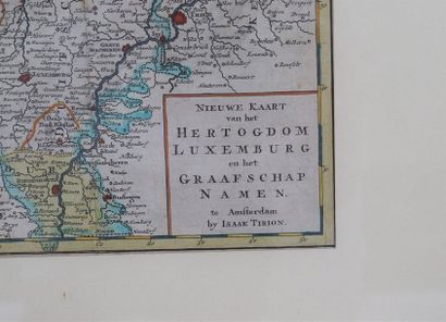 null Carte géographique du Luxembourg de Isaak Tirion

Gravure en taille-douce. Carte...