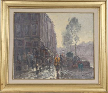 null "Erauwerssracht Amsterdam" de H. Hiersch (1918-1986)

Huile sur toile.

Signé...