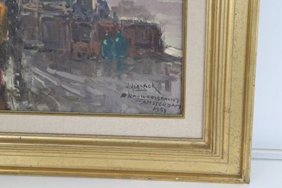 null "Erauwerssracht Amsterdam" de H. Hiersch (1918-1986)

Huile sur toile.

Signé...