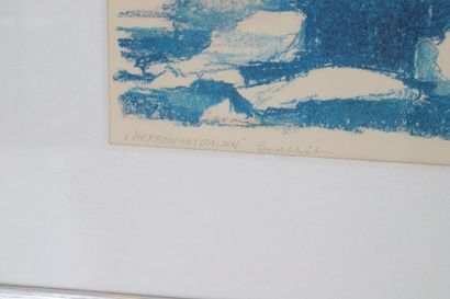 null "Herrenhutdalen" de Birgitte Hastrup (né en 1943)

Lithographie polychrome encadrée.

Signé.

Epoque...