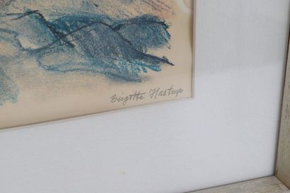 null Lithographie de Birgitte Hastrup (né en 1943)

Lithographie polychrome encadrée.

Signé...