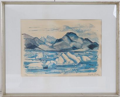 null Lithographie de Birgitte Hastrup (né en 1943)

Lithographie polychrome encadrée.

Signé...